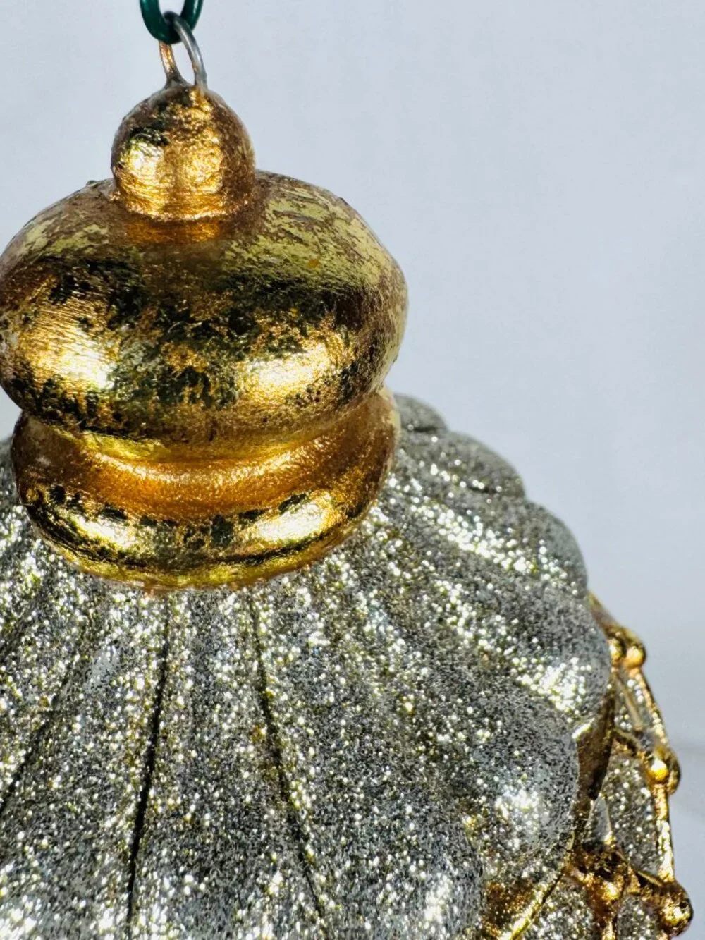 2 Finial Gold and Silver 5.5